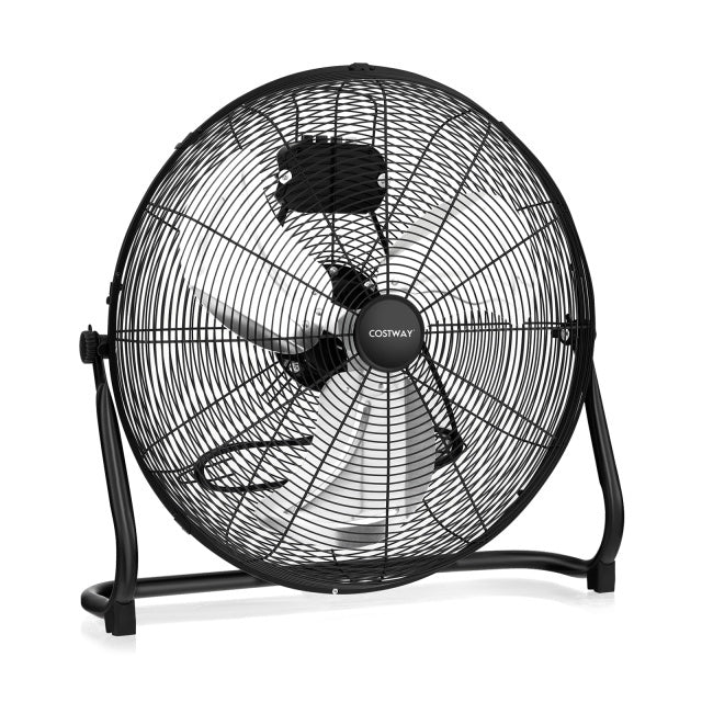 Commercial Dehumidifier and Heavy€‘Duty Metal Floor Fan Combo
