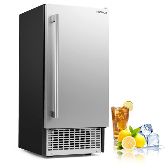 Commercial Under Counter Ice Maker 90 lbs/Day Built-in Freestanding Ice Making Machine