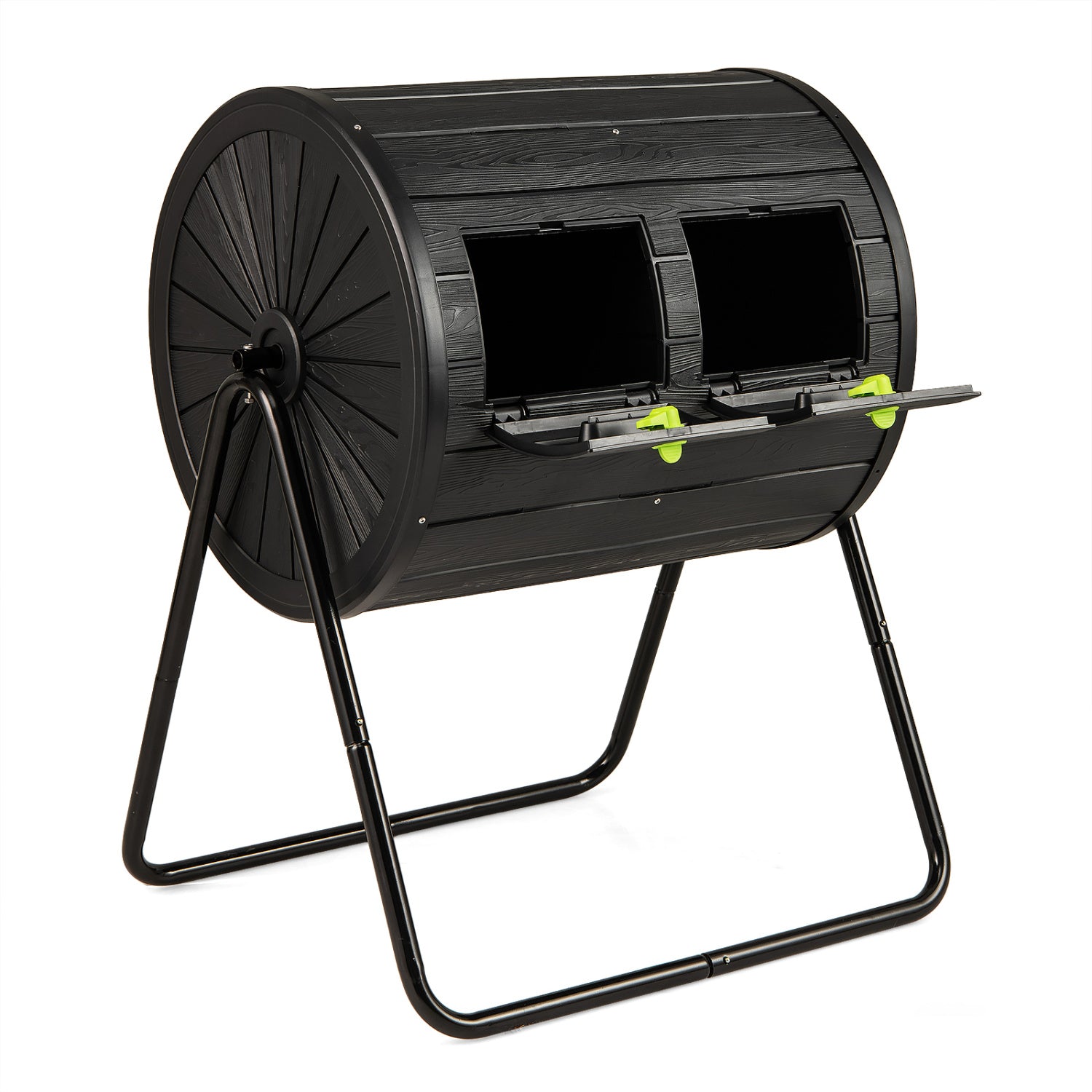 Compost Tumbler 37.5 Gallon Large Outdoor Compost Bin-Black