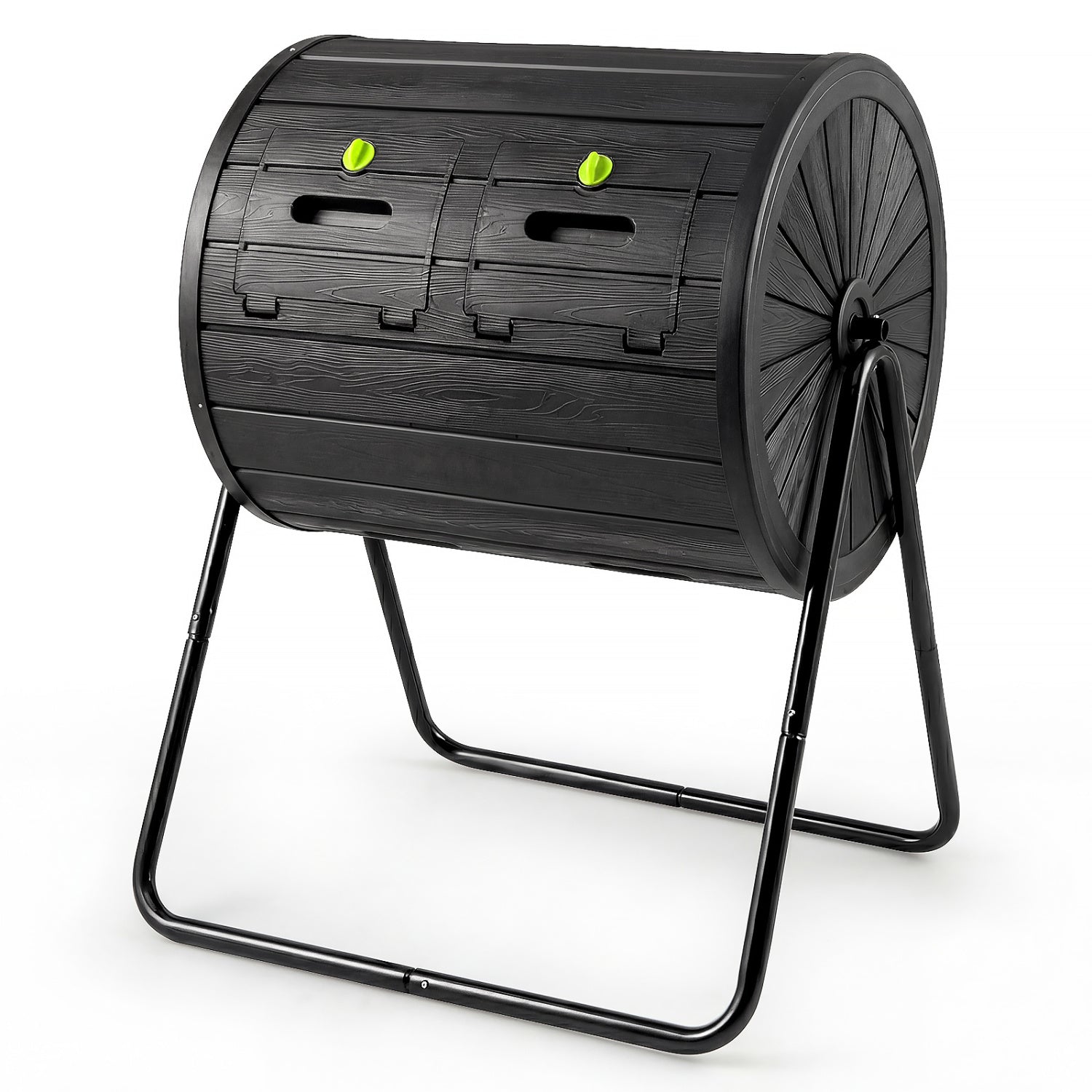 Compost Tumbler 37.5 Gallon Large Outdoor Compost Bin-Black