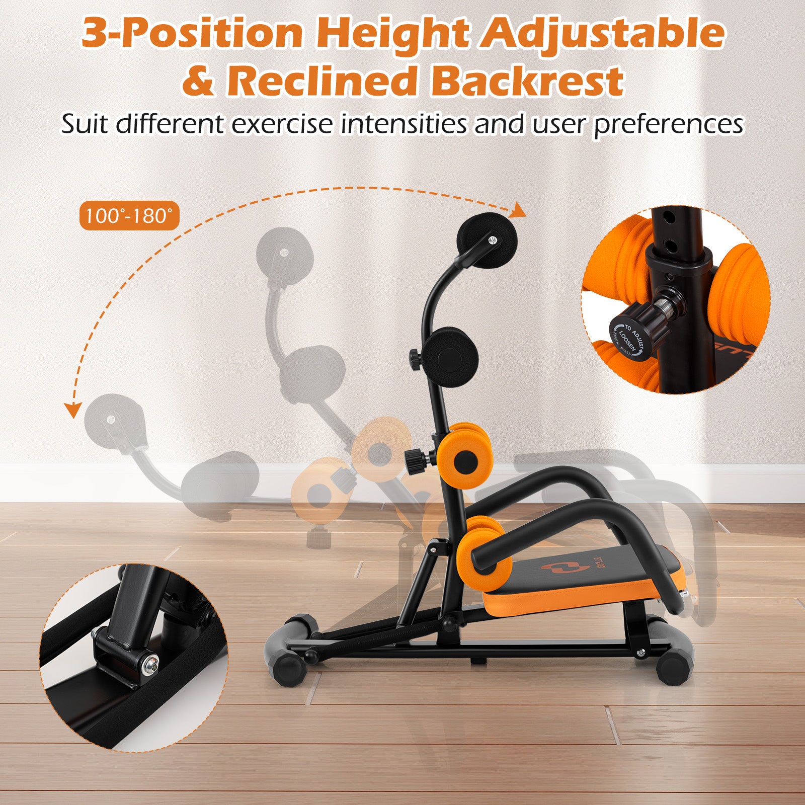 Core Fitness Abdominal Trainer Crunch Exercise Bench Machine