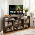 Corner Entertainment Center TV Stand for TVs up to 55 Inch-Rustic Brown