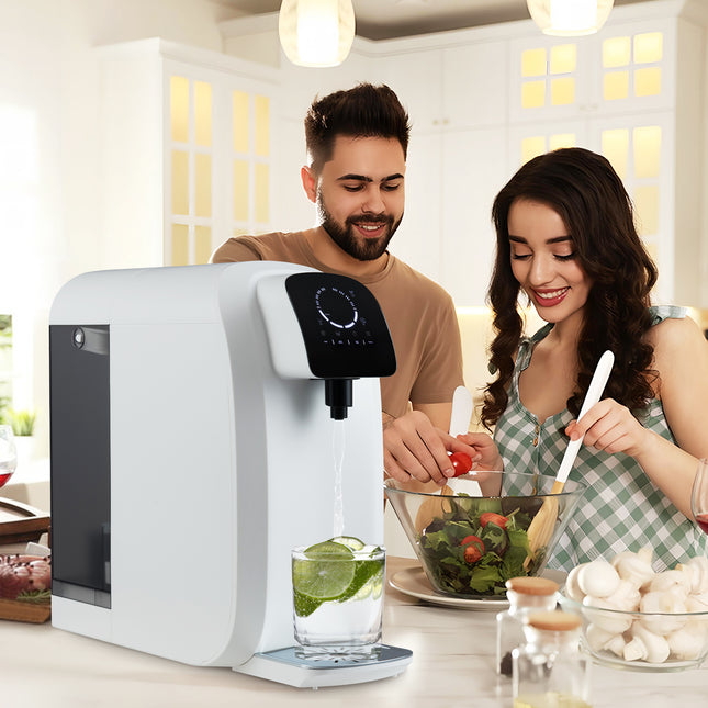 Countertop Reverse Osmosis Water Filter  5-Stage RO + PPC Water Filtration System with UV Light-White