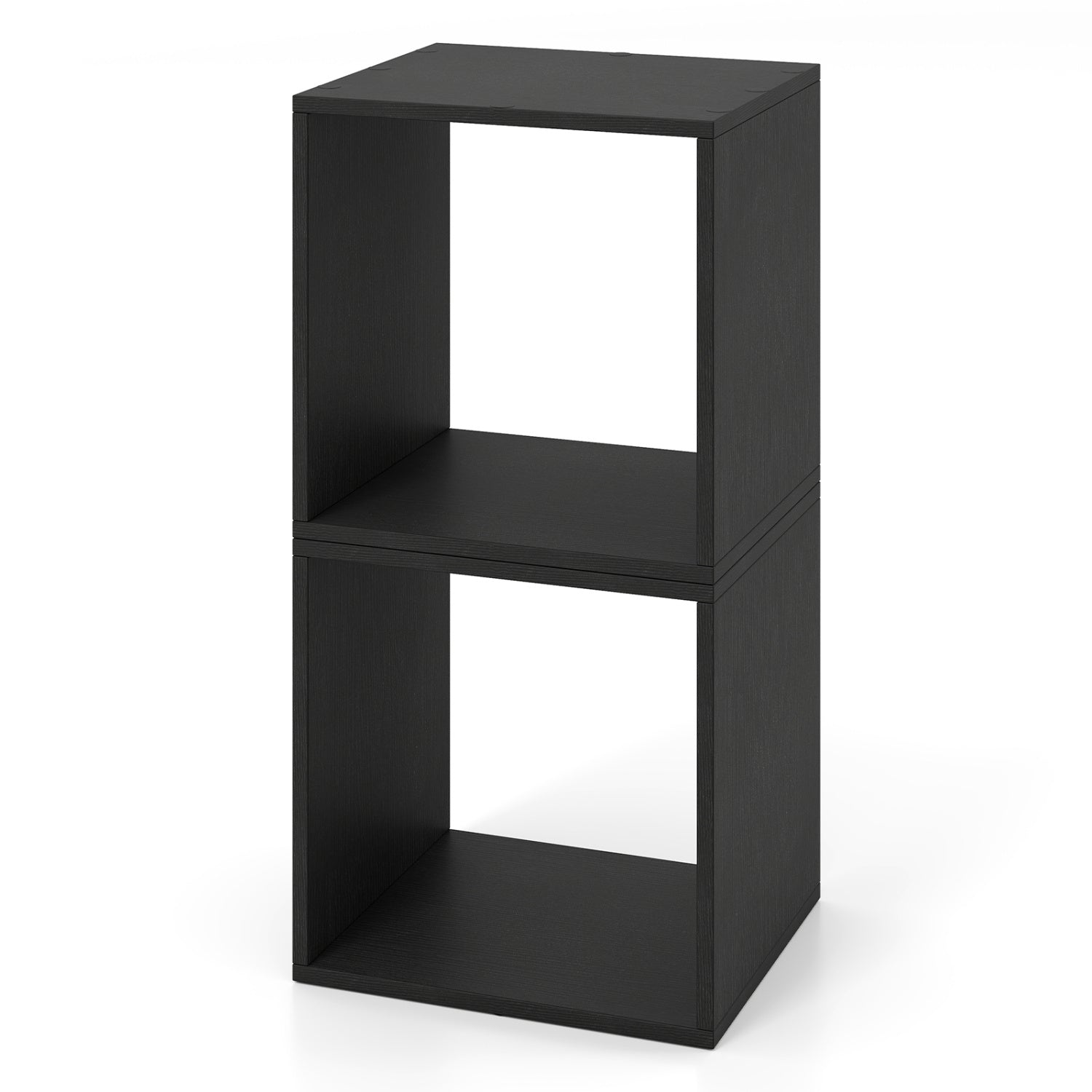 Cube Storage Organizer Set of 2 for Living Room Bedroom Study-Black