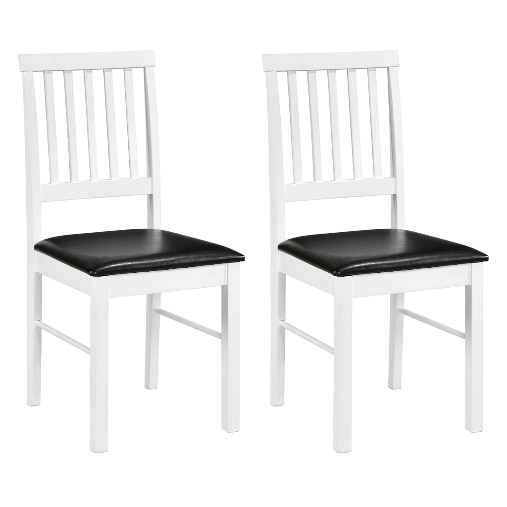 Dining Chairs Set of 2 Modern Mid Century Dining Room Chairs-White