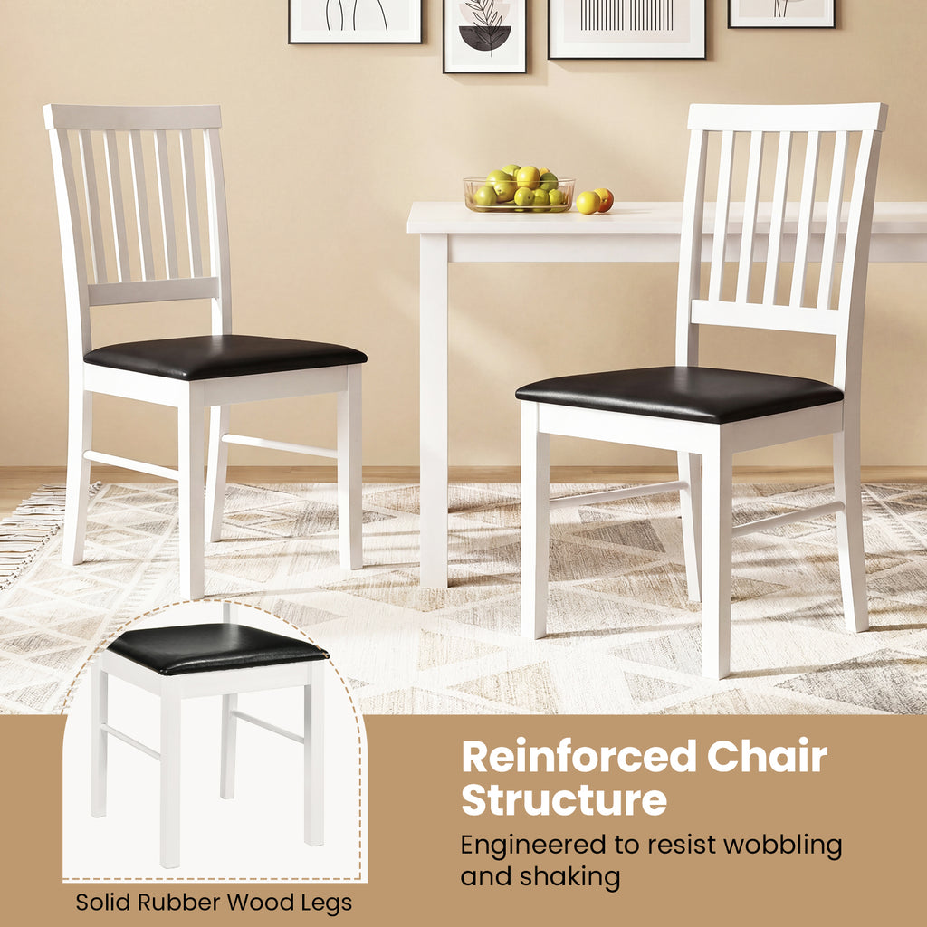 Dining Chairs Set of 2 Modern Mid Century Dining Room Chairs-White