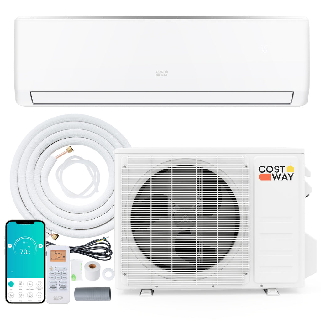 EcoGuard Series 9000 BTU 19 SEER2 115V Mini Split Air Conditioner and Heater