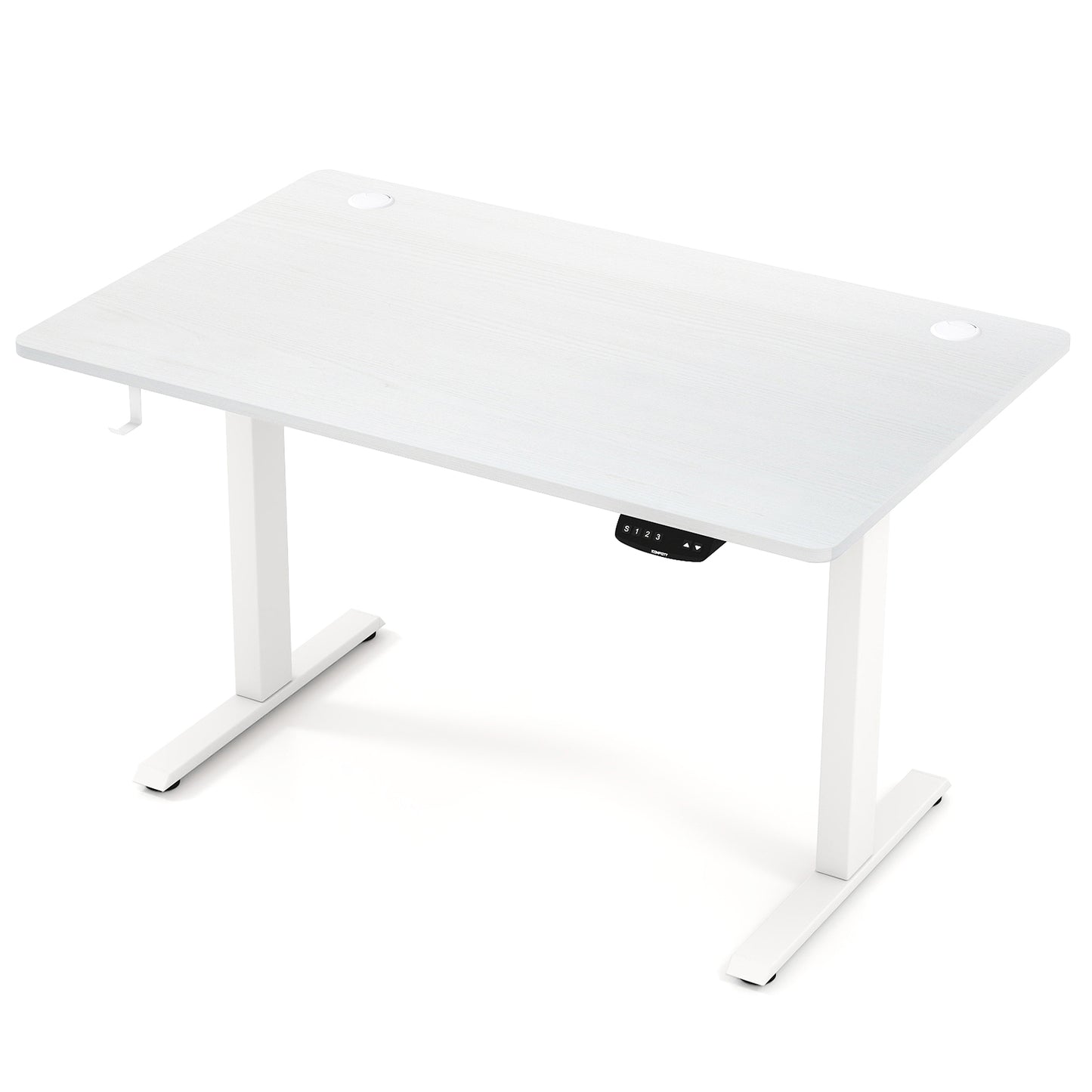 Electric Standing Desk Height Adjustable with 3 Memory Heights White-M