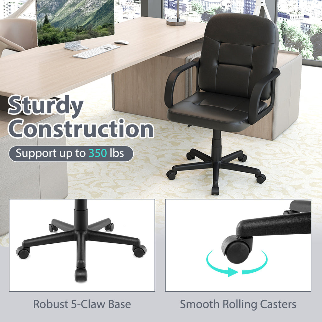 Ergonomic Office Chair with 360-degree Wheels