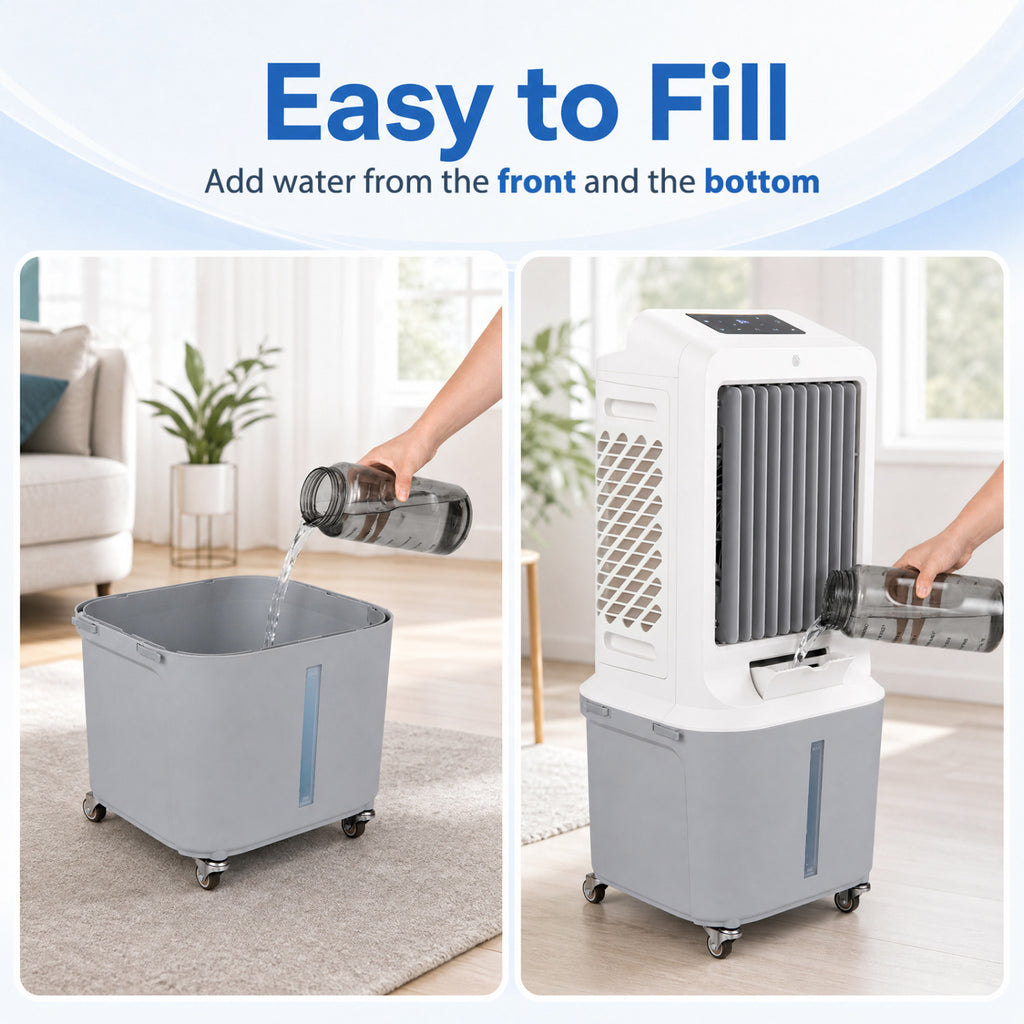 Evaporative Air Cooler with 7 Gallon Large Water Tank