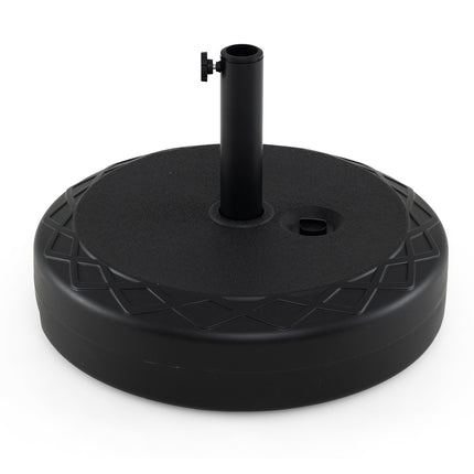 Fillable Umbrella Base 90 LBS Heavy Duty Sand Filled Round Market Umbrella Stand-Black