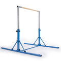 Foldable Gymnastics Bar for Kids with 3-Level Adjustable Heights-Blue