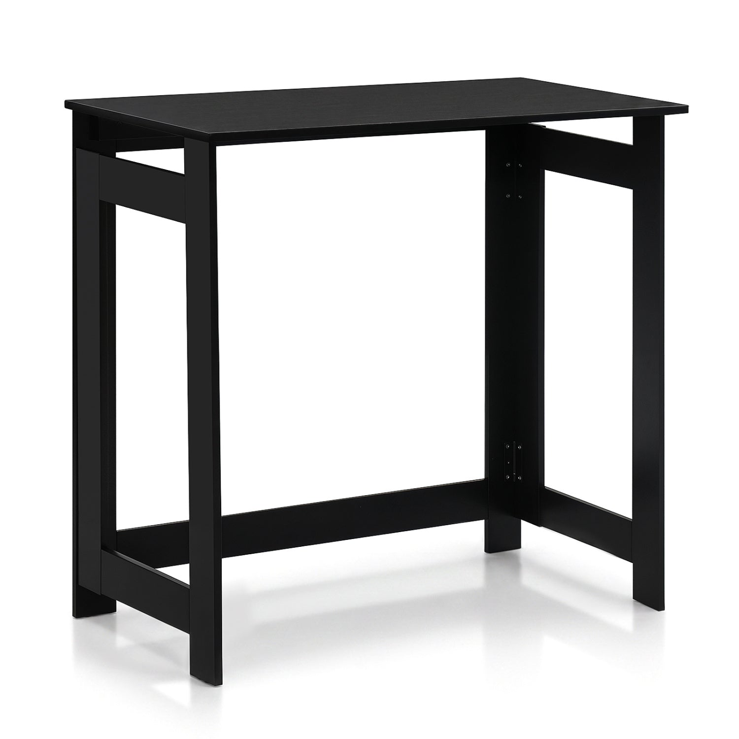 Folding Console Table with Foldable Legs-Black