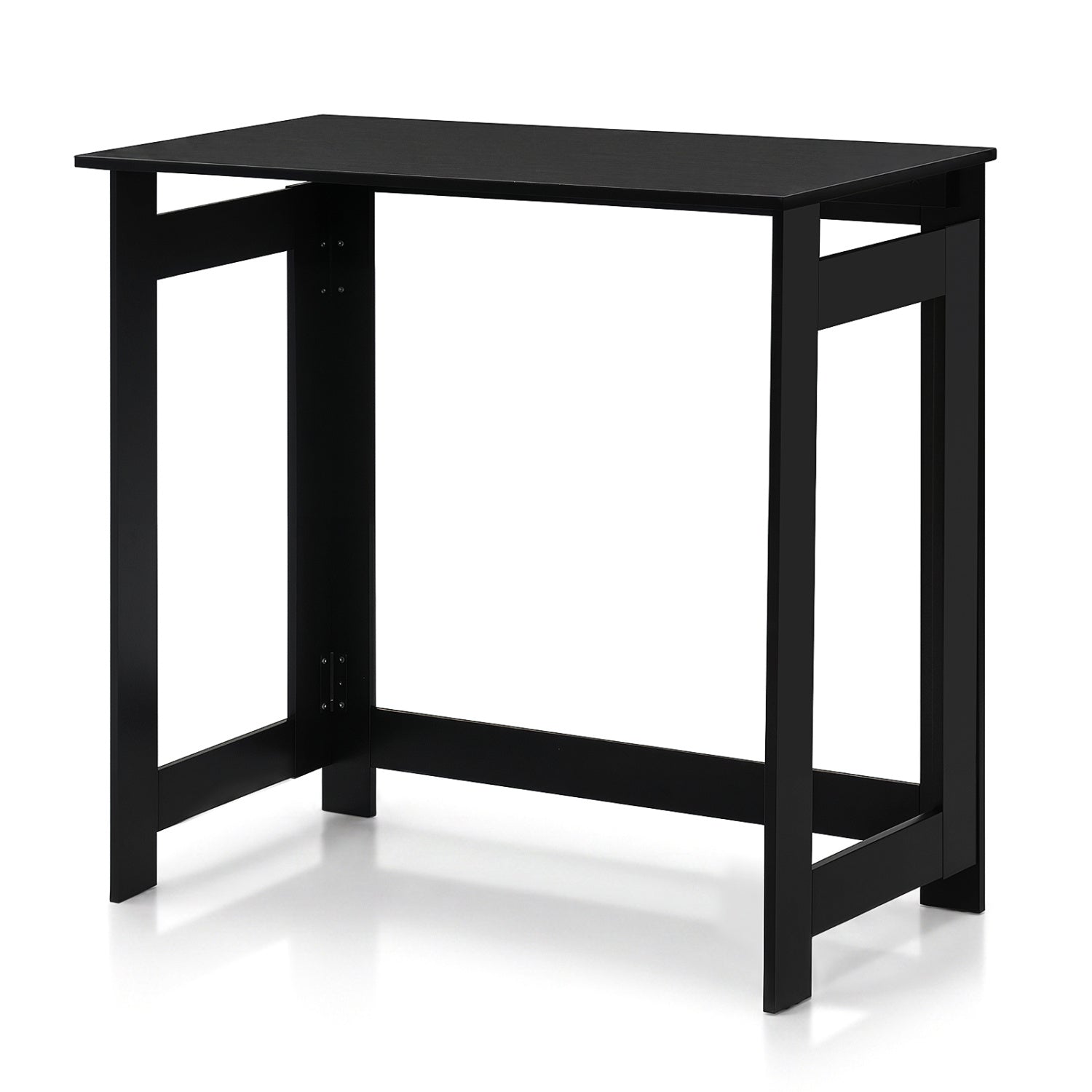 Folding Console Table with Foldable Legs-Black