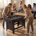 Foosball Table Competition Full Size Soccer Game Table with 22 Players-Black