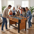 Foosball Table Competition Full Size Soccer Game Table with 22 Players-Natural