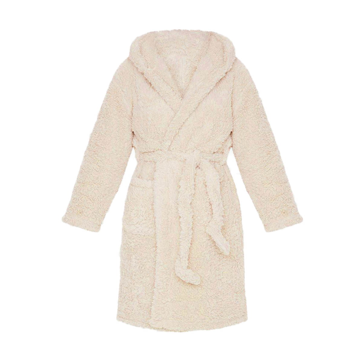 Women’s Winter Flannel Hoodie Robe – Thick Plush Mid‑Calf Pajamas with Cute Ears Long‑Sleeve Warm Homewear