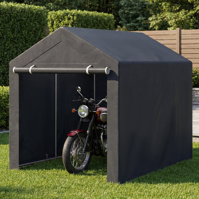 Heavy-Duty Portable Storage Shed with Roll-up Zipper Door-L