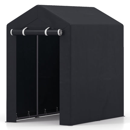 Heavy-Duty Portable Storage Shed with Roll-up Zipper Door-S