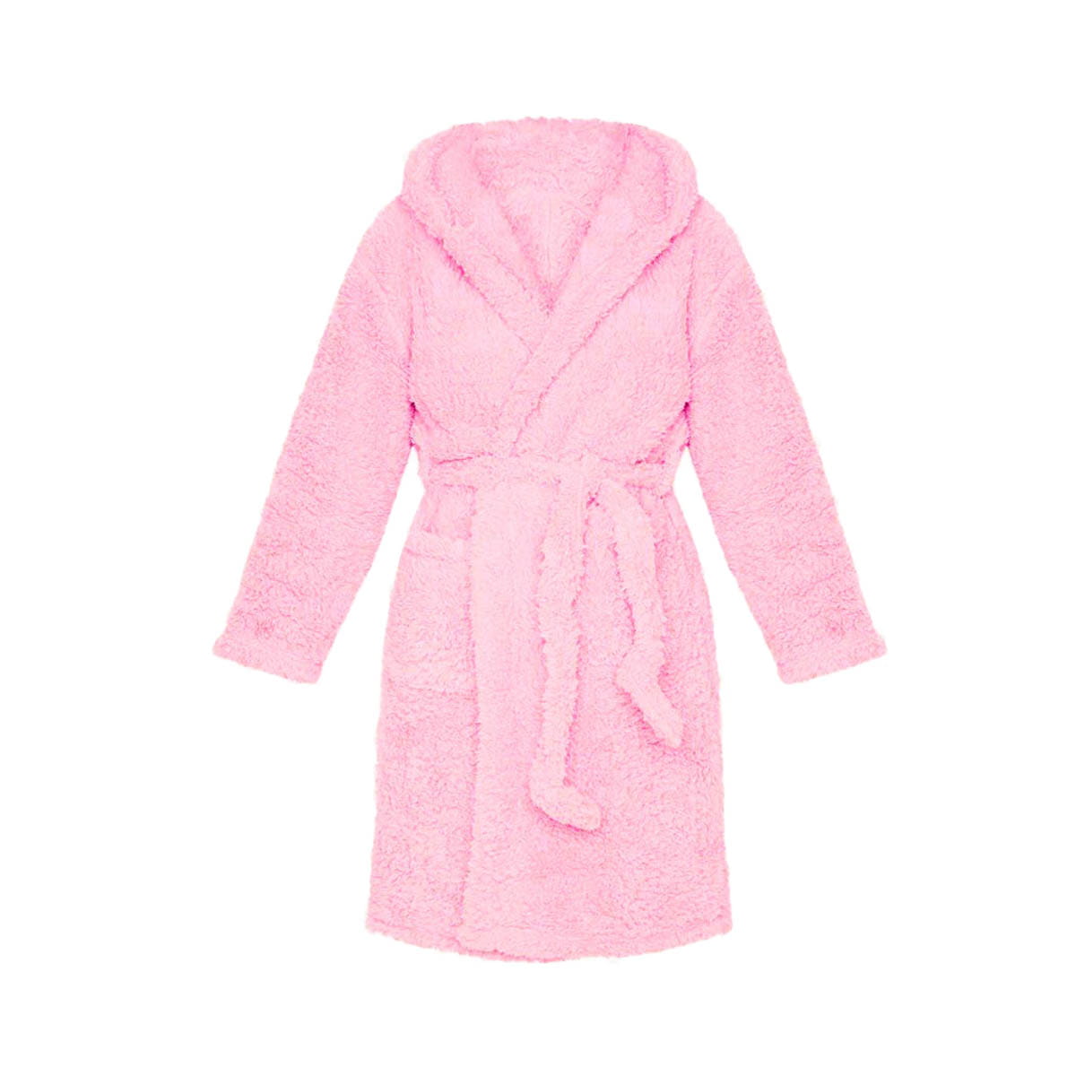 Women’s Winter Flannel Hoodie Robe – Thick Plush Mid‑Calf Pajamas with Cute Ears Long‑Sleeve Warm Homewear