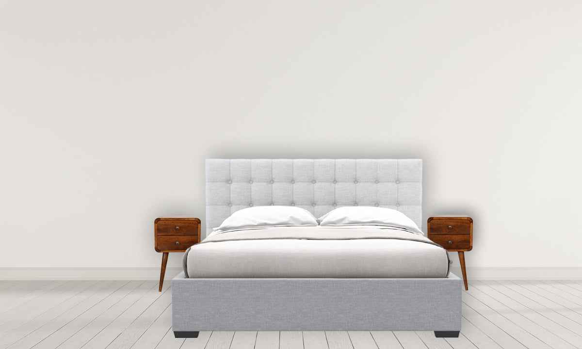 Mini Chestnut Curved Nightstand