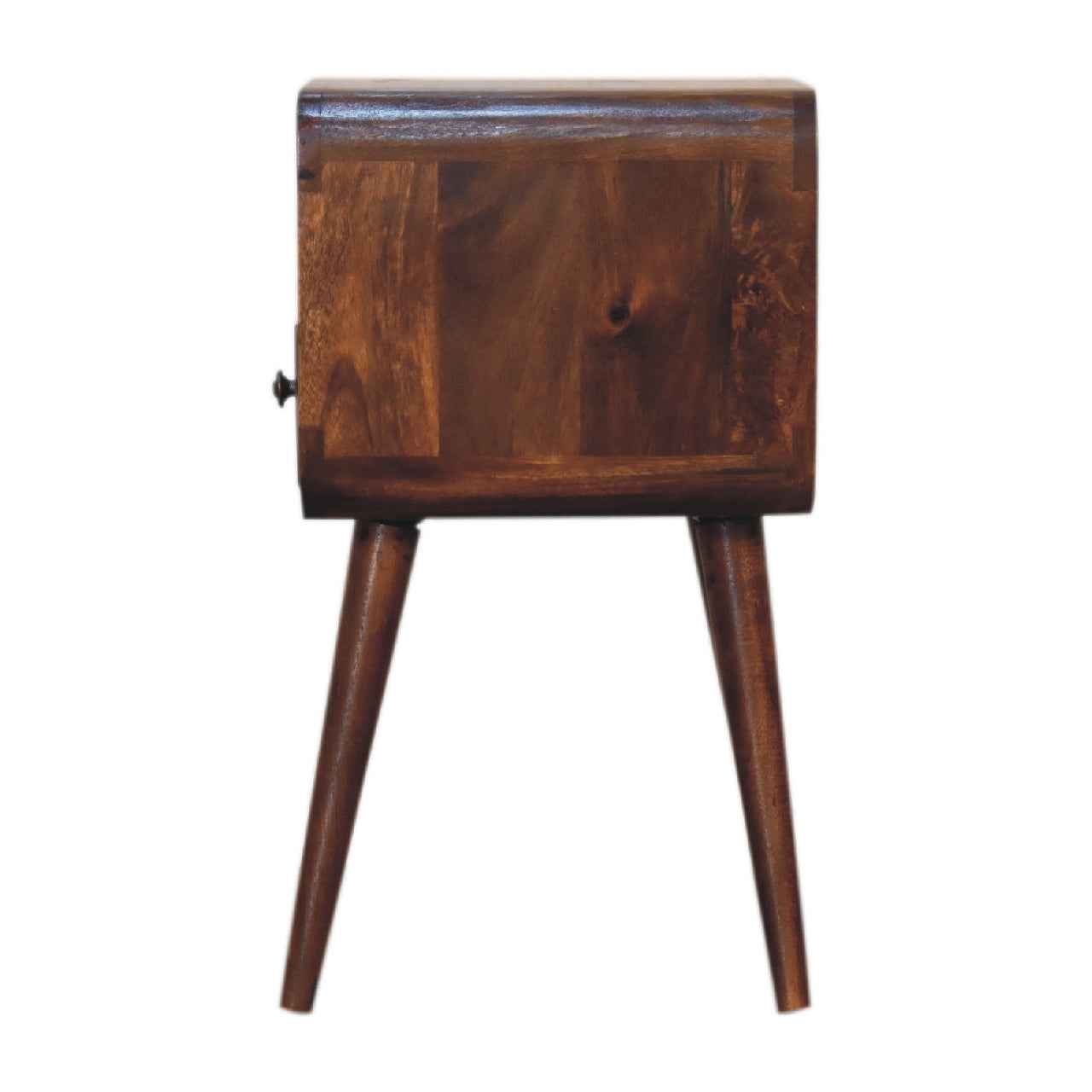 Mini Chestnut Curve Open Nightstand