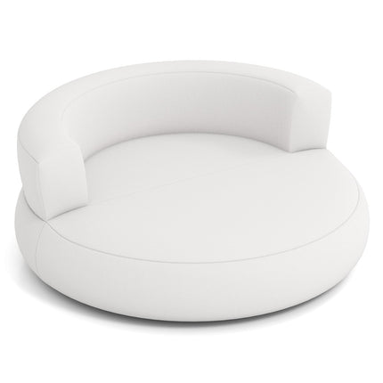 Inflatable Lounger Air Sofa with Detachable Cover-White