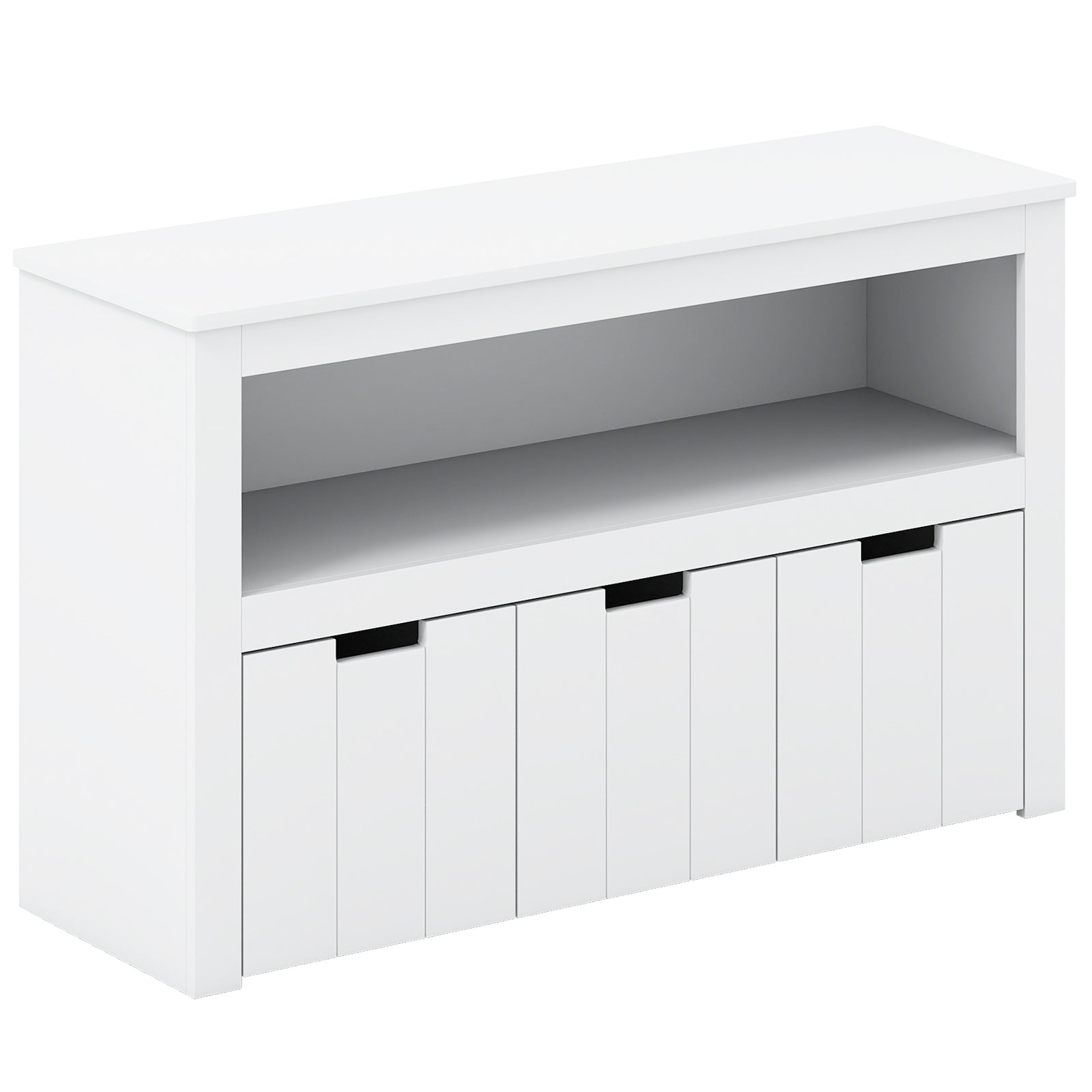 Kid Toy Storage Cabinet 3 Drawer Chest with Wheels Large Storage Cube Shelf
