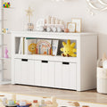 Kid Toy Storage Cabinet 3 Drawer Chest with Wheels Large Storage Cube Shelf