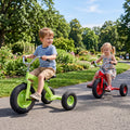 Kids Carbon Steel Bike with 15 Inch Inflatable Rubber Tires-Green