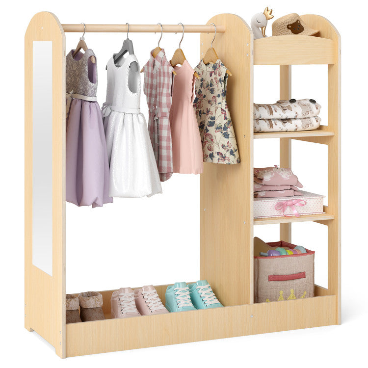 Kids Room Set: Recliner + Natural Study Desk & Chair + 4-ft Christmas Tree + Natural Dress-Up Storage
