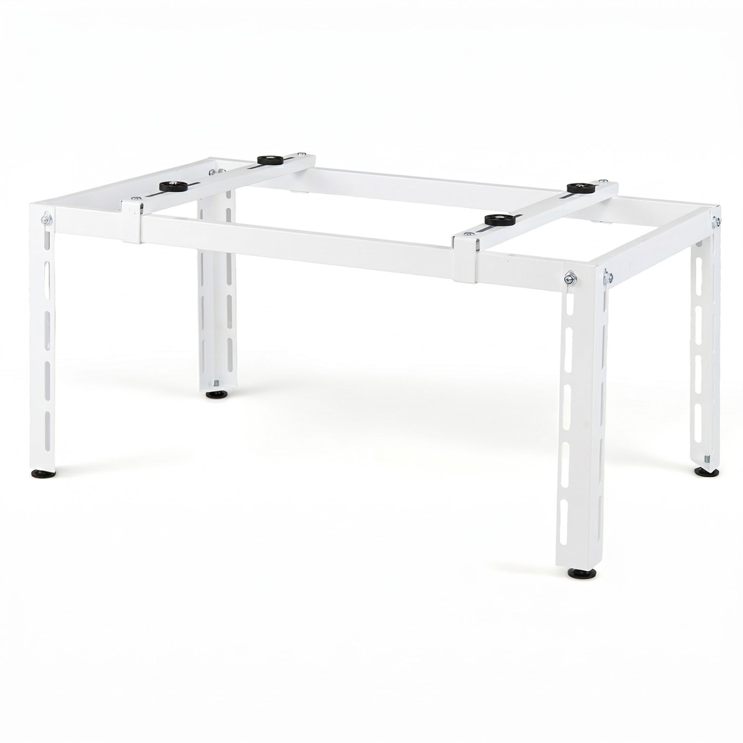 Mini Split Ground Stand Adjustable for 9000-36000 BTU Ductless Air Conditioners Heat Pump-White