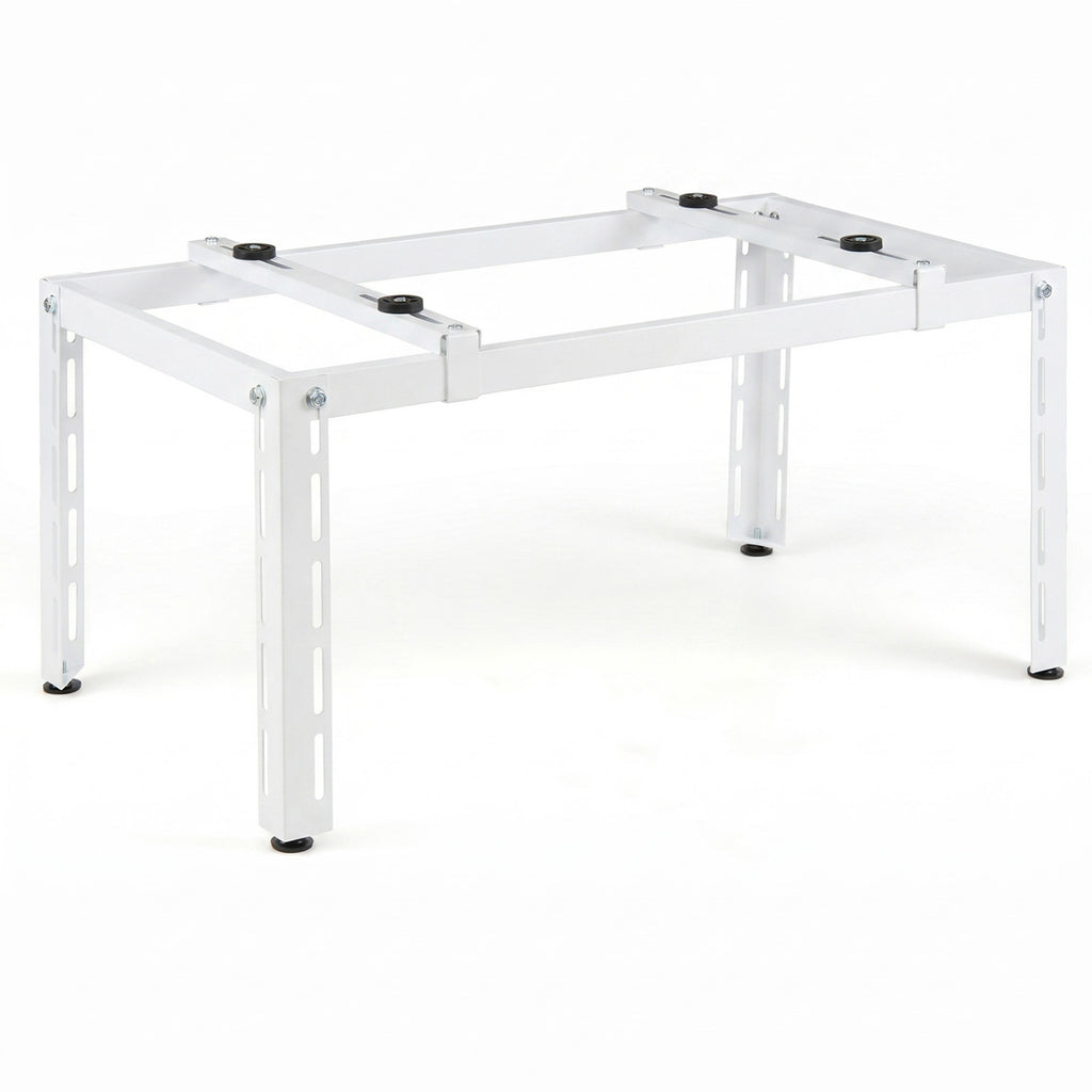Mini Split Ground Stand Adjustable for 9000-36000 BTU Ductless Air Conditioners Heat Pump-White