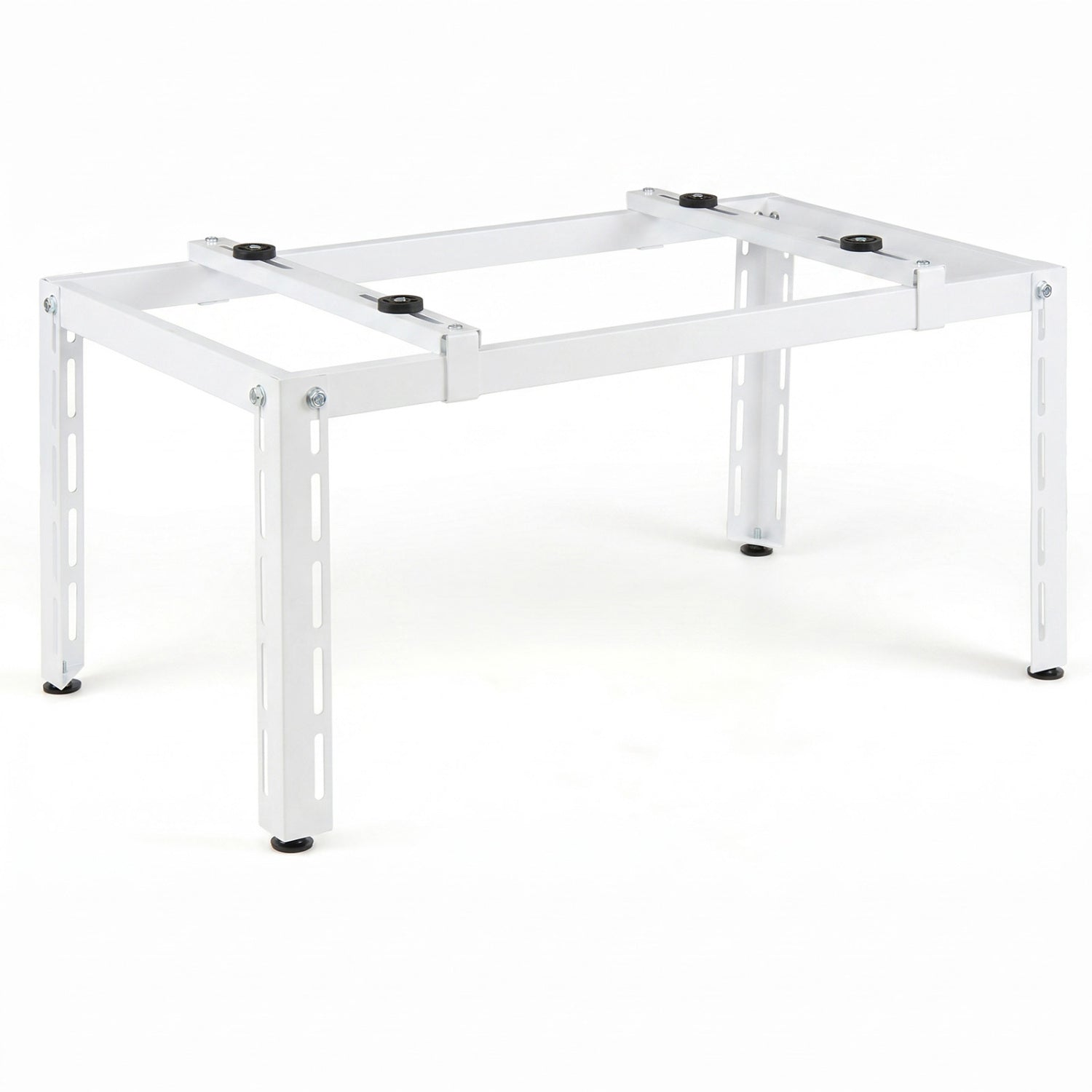 Mini Split Ground Stand Adjustable for 9000-36000 BTU Ductless Air Conditioners Heat Pump-White
