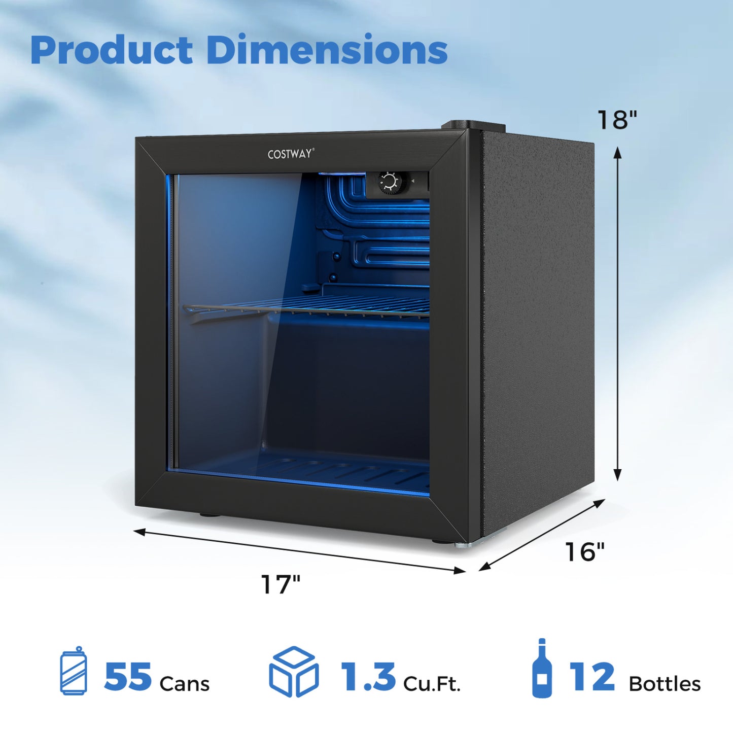 Nugget Ice Maker and Beverage Cooler Combo with Chewable Ice and Compact Drink Storage