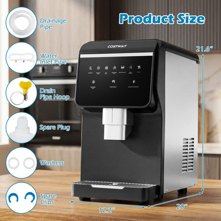 2 Inch Ice Ball Maker Countertop with Self-Cleaning and 8H Timer-Black