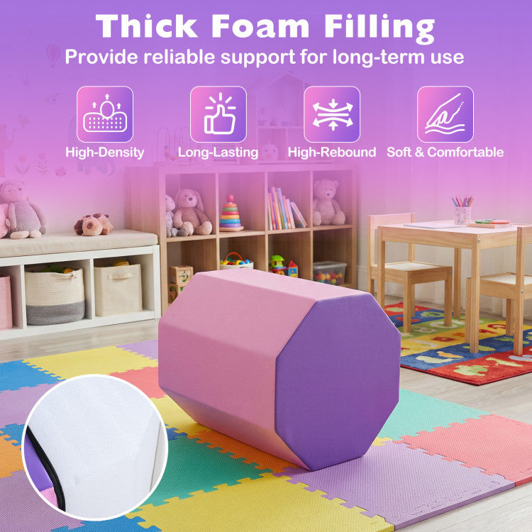 Octagon Tumbling Mat and Tri-Fold Gym Mat Set with Cover
