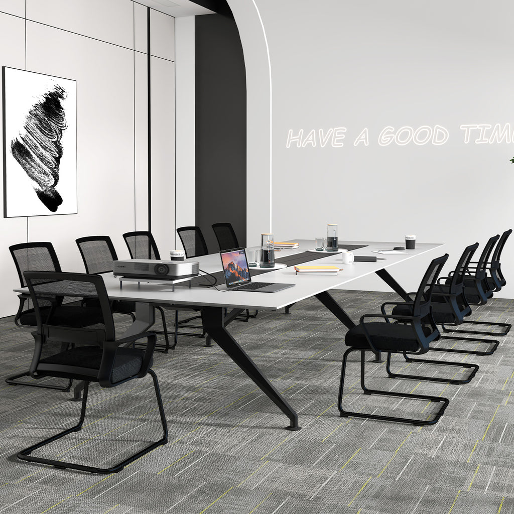 Office Guest Chair with Lumbar Support for Waiting Room-2 Pieces