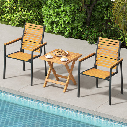Outdoor Folding Side Table for Small Space and Garden-2