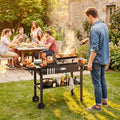 Outdoor Grill Cart  Foldable Grilling Table for Blackstone Griddle with 31 x 17 Tabletop