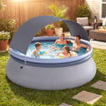 Piscine Gonflable Extérieure avec Abri Pare-Soleil-M
