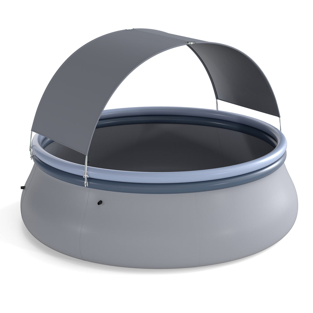 Piscine Gonflable Extérieure avec Abri Pare-Soleil-M
