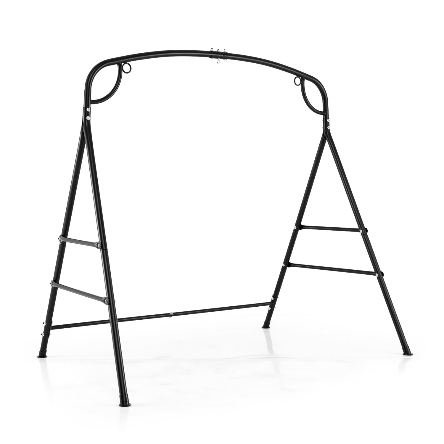 Portique en métal avec 4 barres de support et 2 modes de suspension - Noir