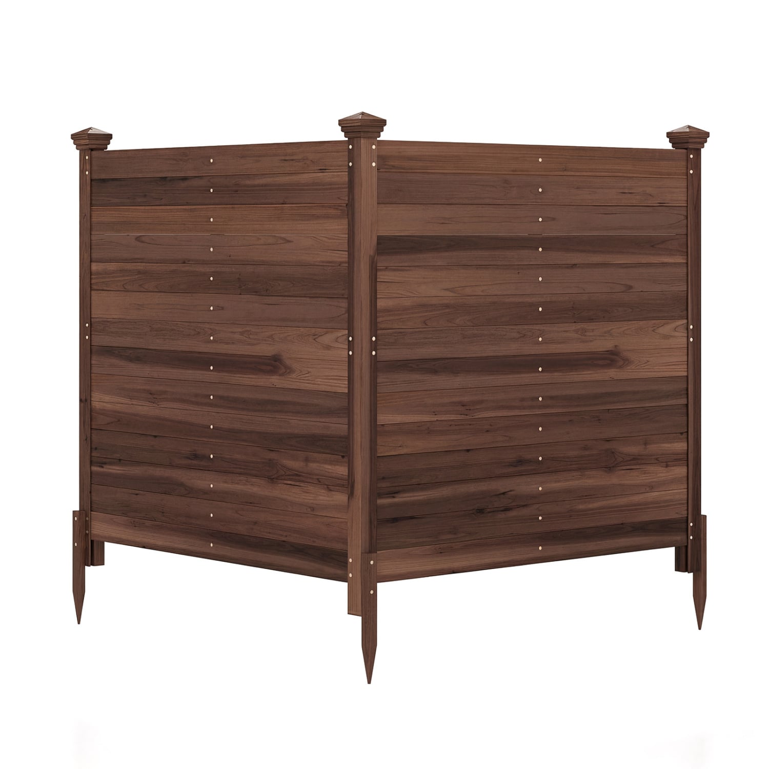 Outdoor Privacy Air Conditioner Fence for Outside and Backyard-Brown