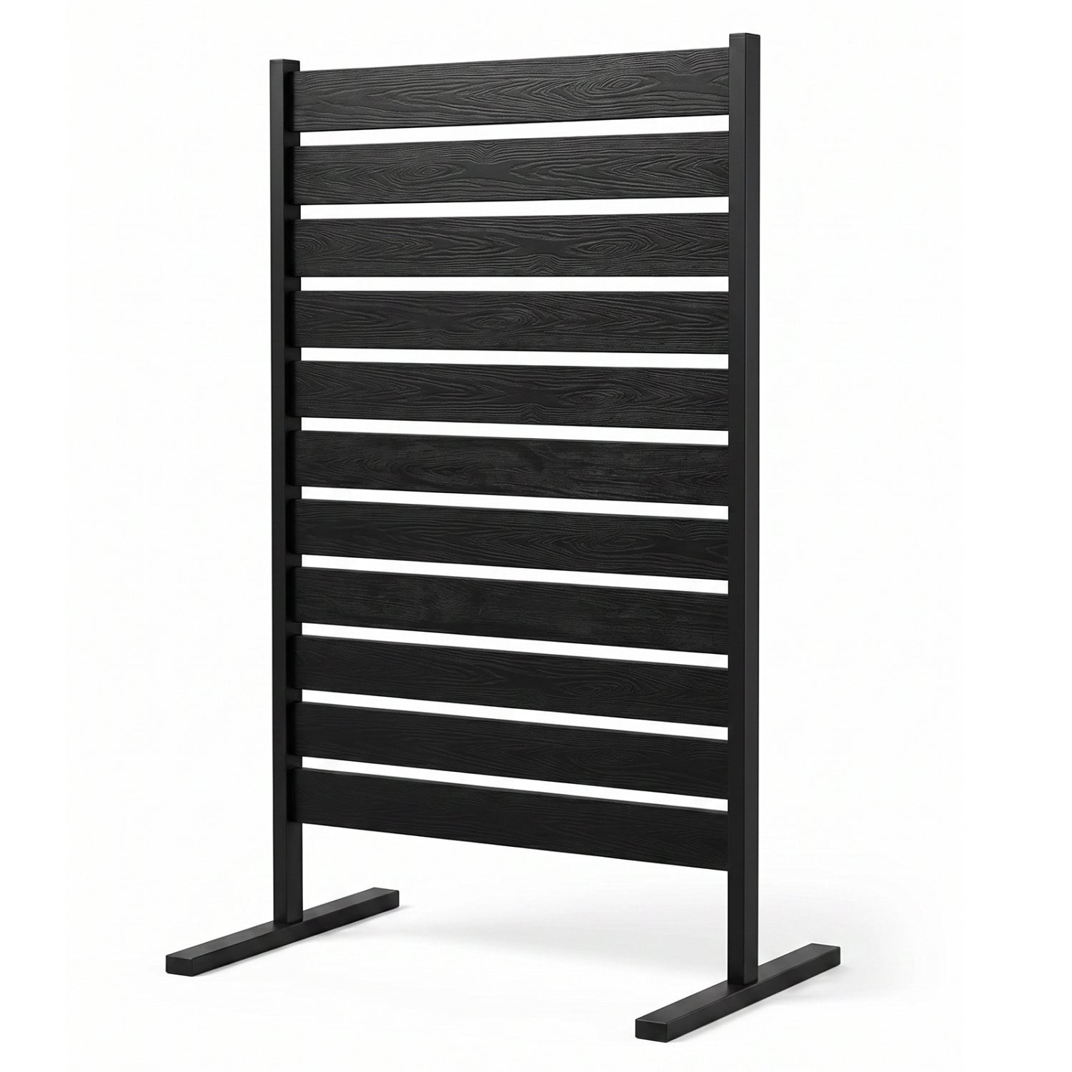Outdoor Privacy Screen Fence for Backyard Pool Lawn-Black