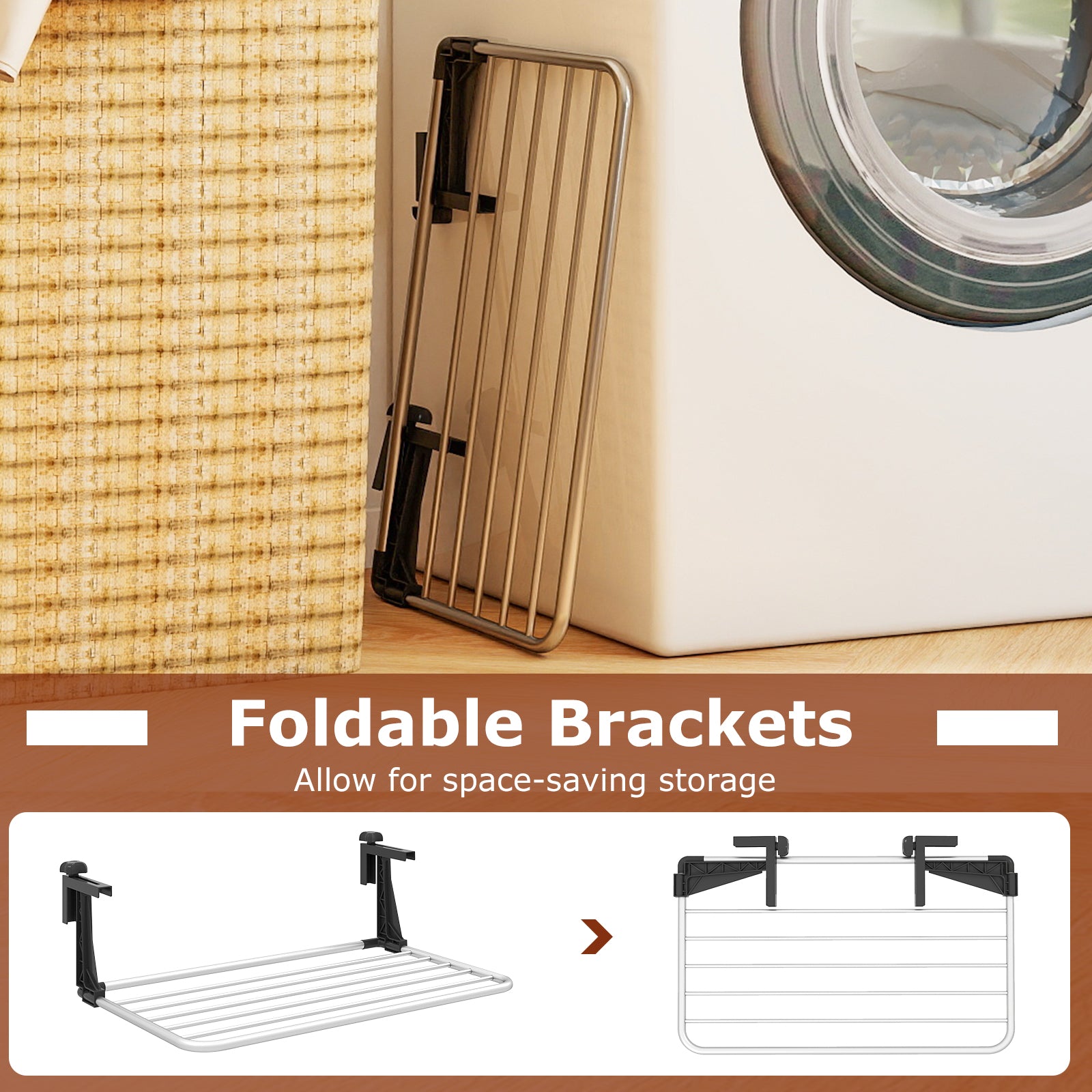 Portable Aluminum Clothes and Towel Drying Rack
