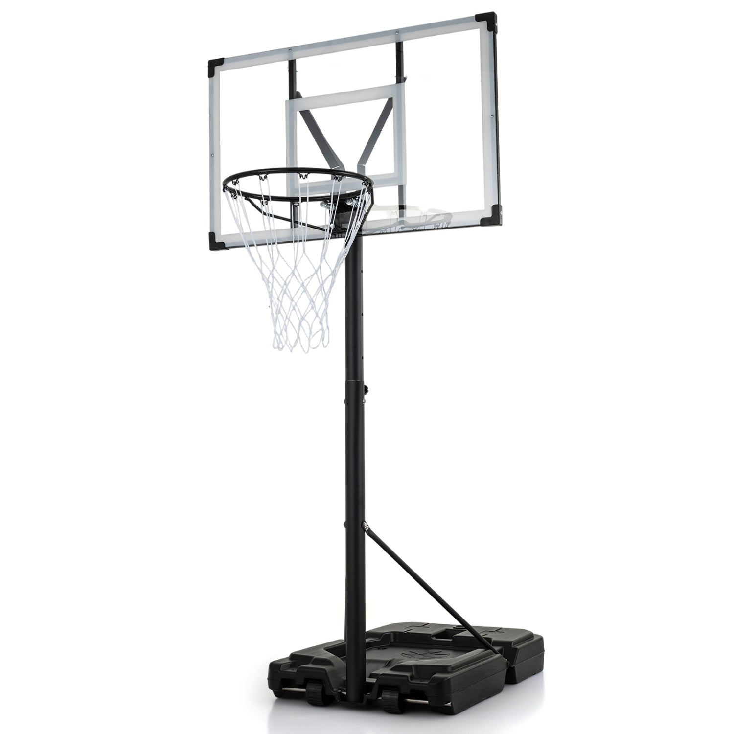 Portable Basketball Hoop with 4.43-10 Ft Adjustable Height