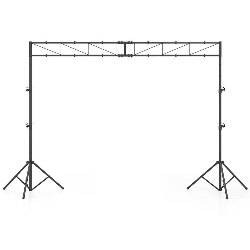 Portable Lighting Truss System Height Adjustable DJ Light Stand with 2 Folding Tripods