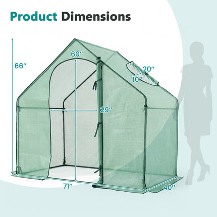 Portable Outdoor Warm House with PE Cover and Roll-up Zippered Door