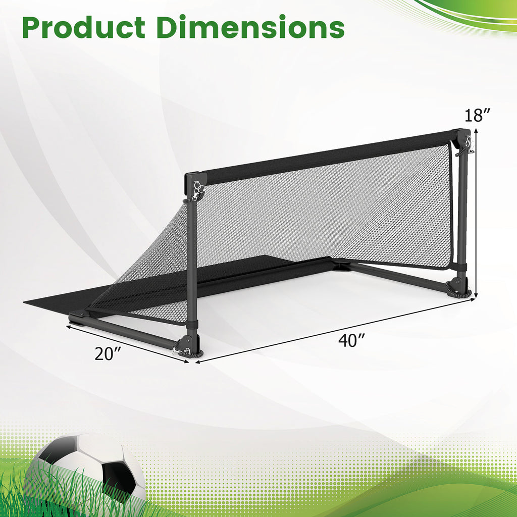 Portable POP Up Toddler Soccer Net with Metal Frame-S
